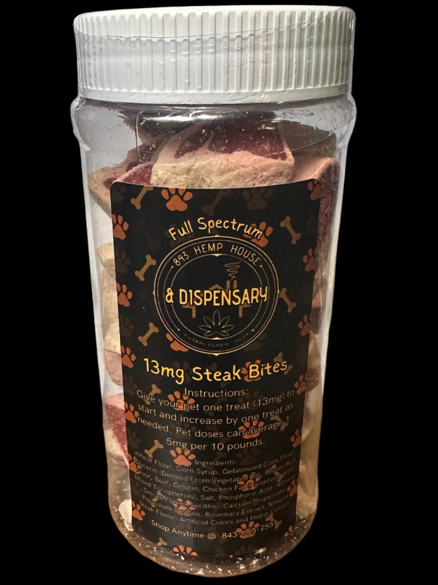 Full Spectrum 13mg Steak Bites / For Pets