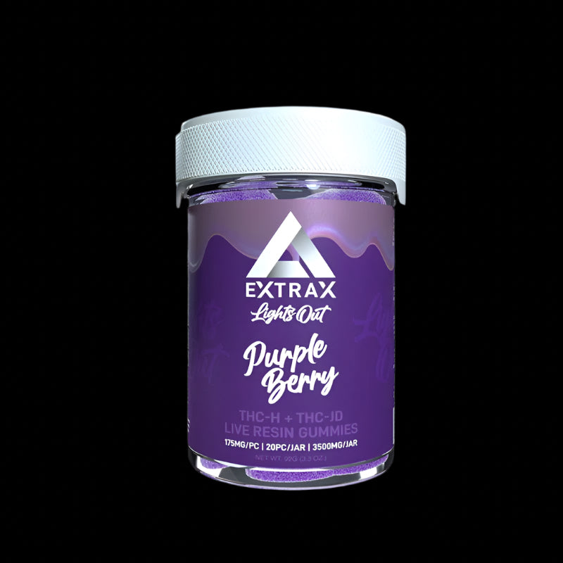 Extrax Lights Out / THC-H + THC-JD / Live Resin Gummies / 175mg/gummy / 20ct