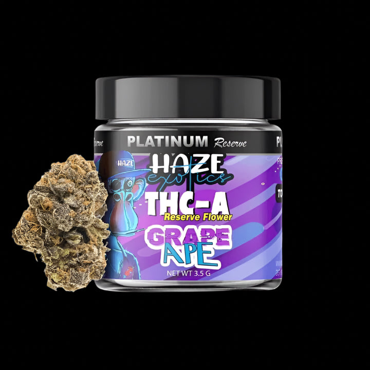 THC-A Flower / Platinum / Grape Ape / 3.5g